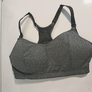 Playtex Gray Nursing Low-Impact Sports Bra Med